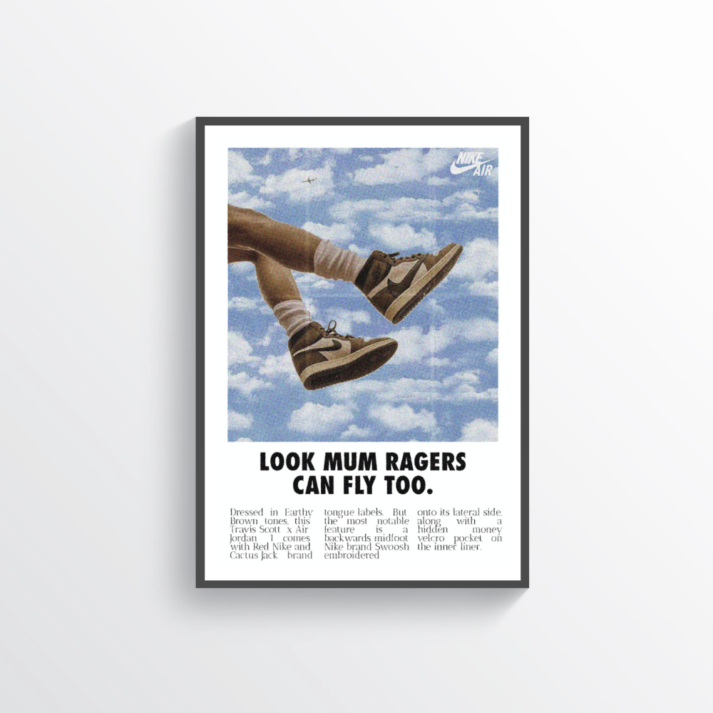 Look Mum Ragers Can Fly Too Poster Kingz